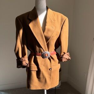 Vintage Oversized camel blazer